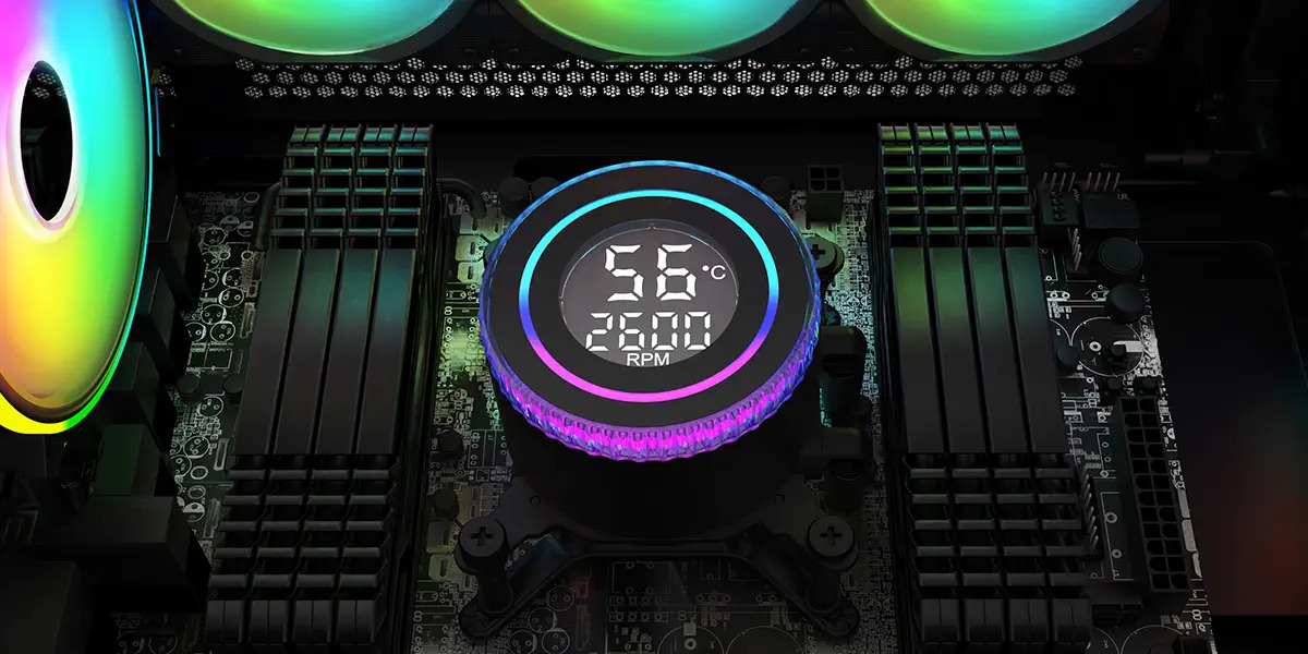GamePower Skadi Round 120 ARGB 120mm Sıvı İşlemci Soğutucu AM5 ve LGA1700 Uyumlu