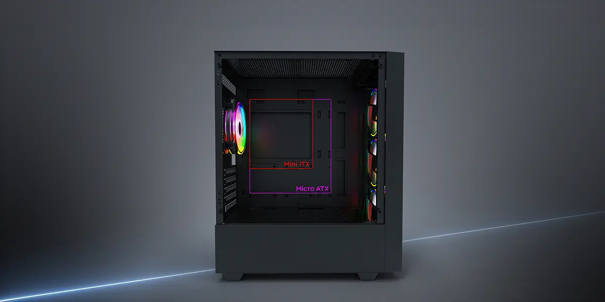 Gamepower Manta ARGB 4 Fanlı Micro ATX Oyuncu Kasası