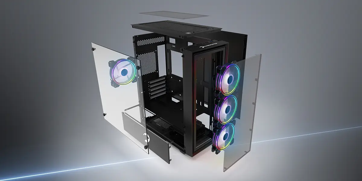 Gamepower Manta ARGB 4 Fanlı Micro ATX Oyuncu Kasası