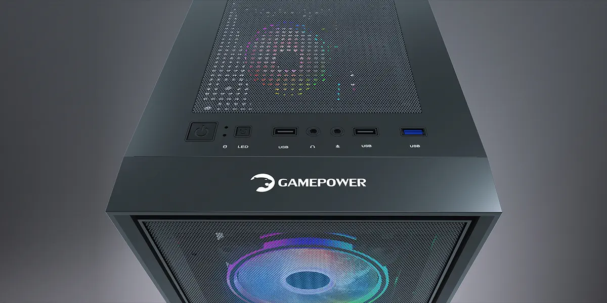 Gamepower Manta ARGB 4 Fanlı Micro ATX Oyuncu Kasası