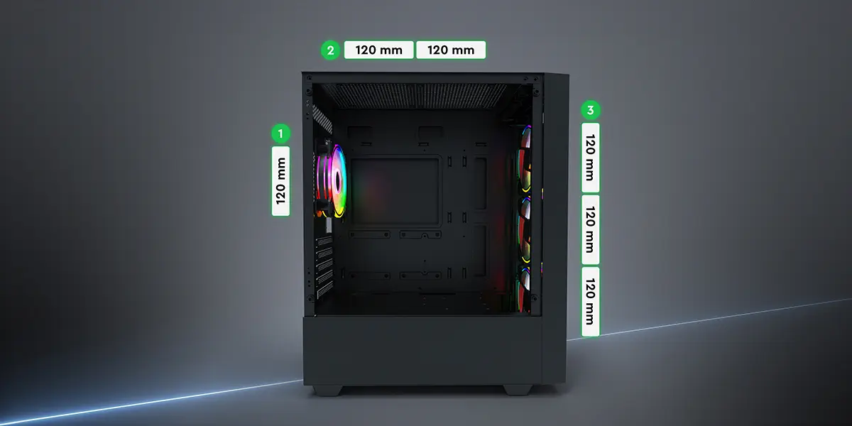 Gamepower Manta ARGB 4 Fanlı Micro ATX Oyuncu Kasası