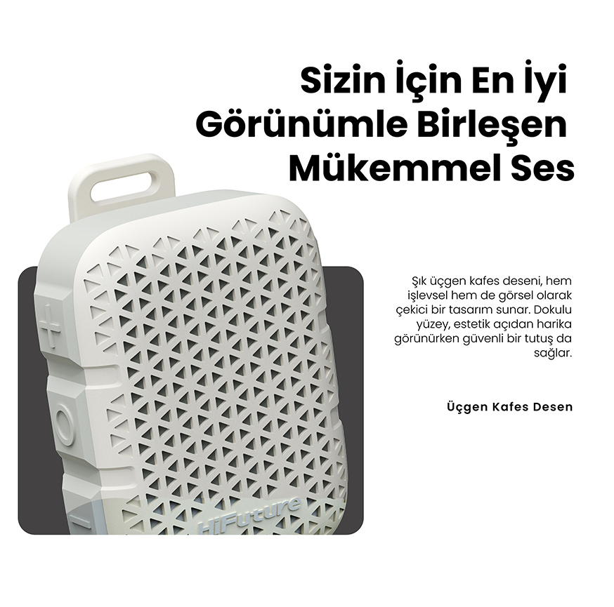 HiFuture Pocket S Kablosuz Bluetooth 5.4 IPX7 Su Geçirmez 5W TWS Taşınabilir Mini Hoparlör