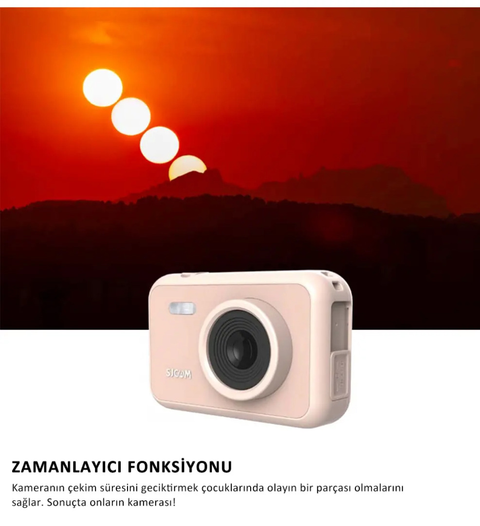 SJCAM FunCam Çocuk Kamerası - 1080p 12MP Çocuklar için Fotoğraf ve Video Makinesi