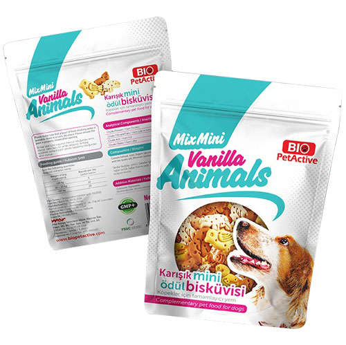 Biopetactive Vanilla Animals Karışık Mini Ödül Bisküvisi 200 Gr