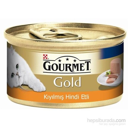 Gourmet Gold Hindi Etli Kıyılmış Kedi Maması 85 Gr