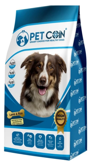 Petcoin Kuzu Etli Köpek Maması 15 kg