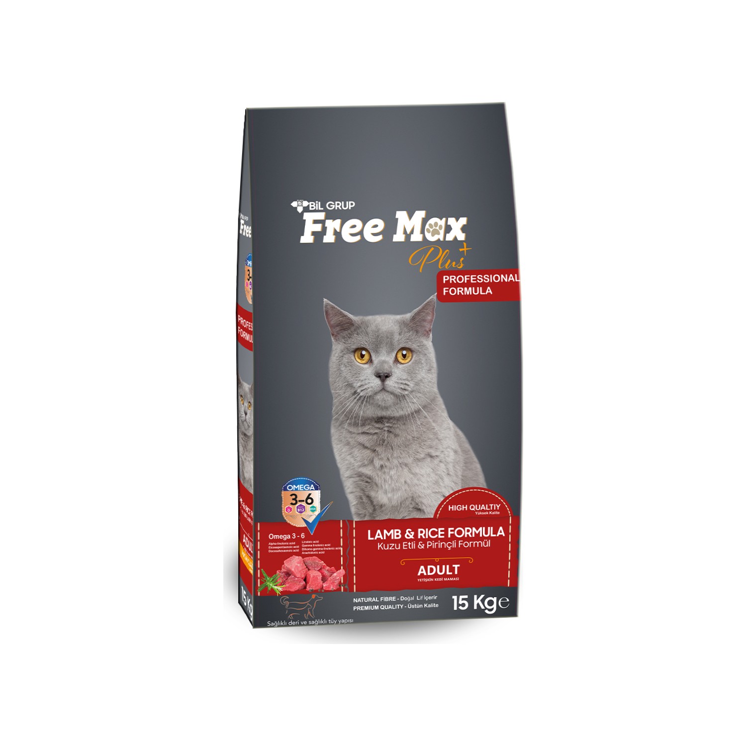 Freemax Kuzu Etli Kedi Maması 15 Kg