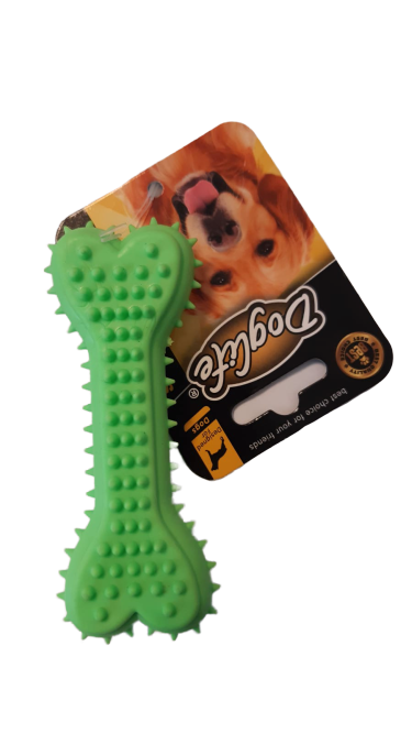 Doglife 202273  Köpek Diş Kaşıma Kemik (Kauçuk) Yeşil 10 Cm