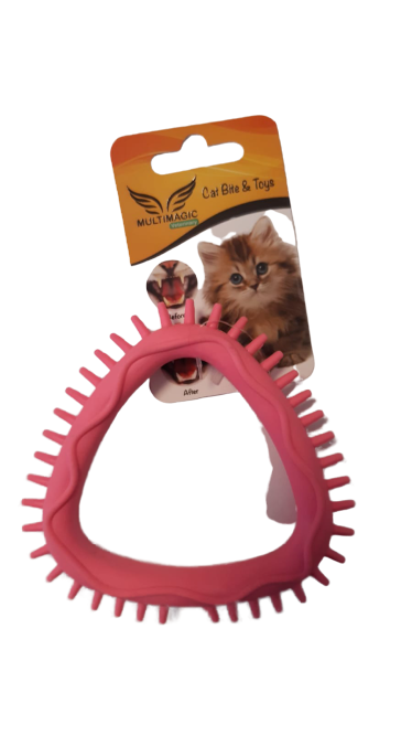 Multimagic Kedi Diş Kaşıma Oyuncağı Pembe 10 cm