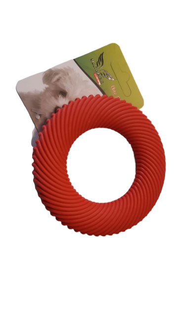 Multimagic Köpek Diş Kaşıma Oyuncağı Halka Kırmızı 10 cm