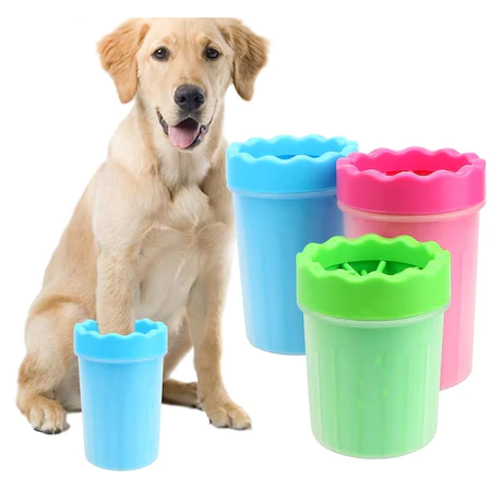 Soft Köpek Pati Temizleme Ve Yıkama Bardağı Mavi