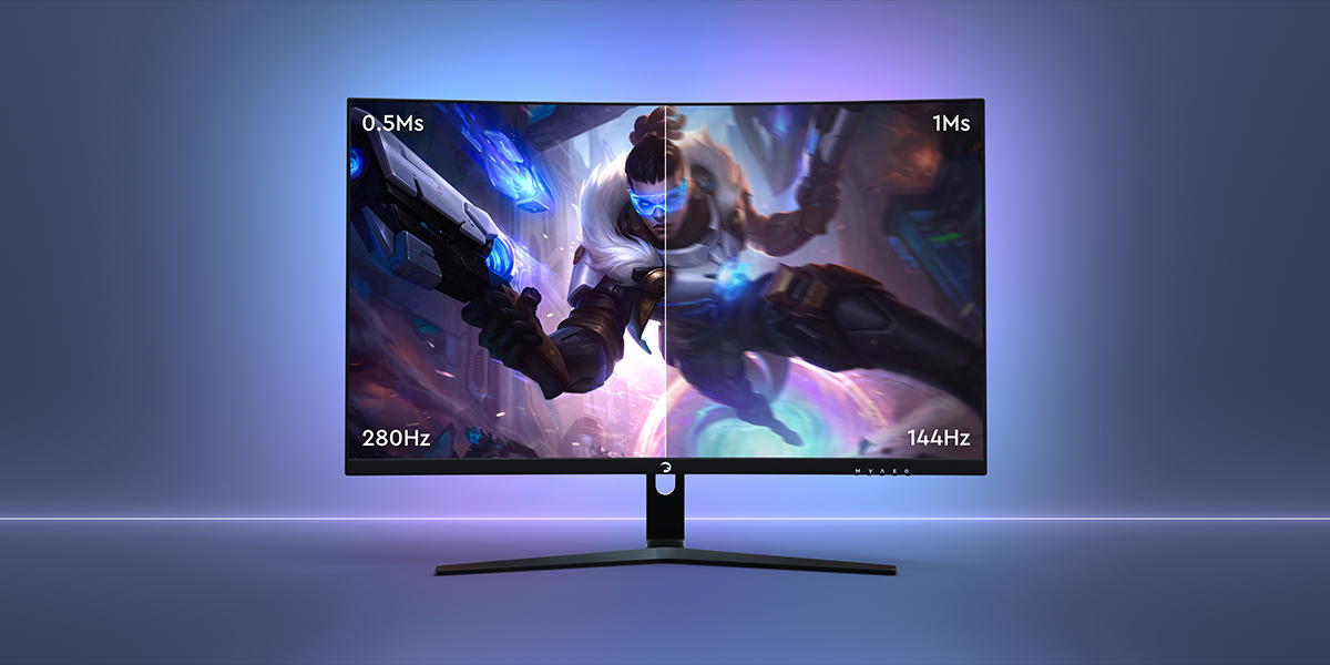 GamePower 27″ Vivid V80 VA Panel Curved RGB 280Hz 0.5ms 2x2W Speaker Gaming Monitör (Sıfır Ölü Piksel Garantili)