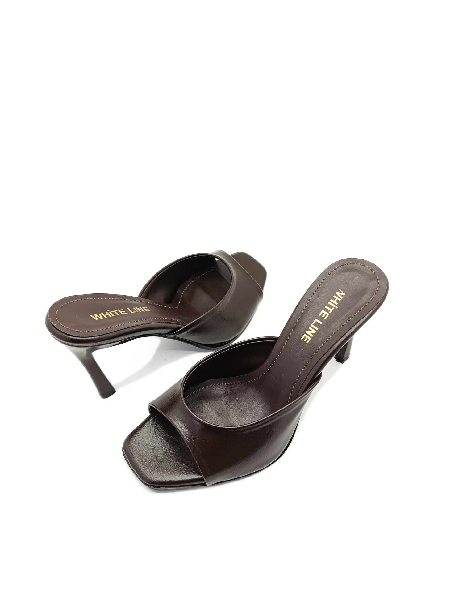 Acı Kahve Renk İnce Topuk 36-37-38-39-40 Numara Kadın Terlik Terlik Kadın