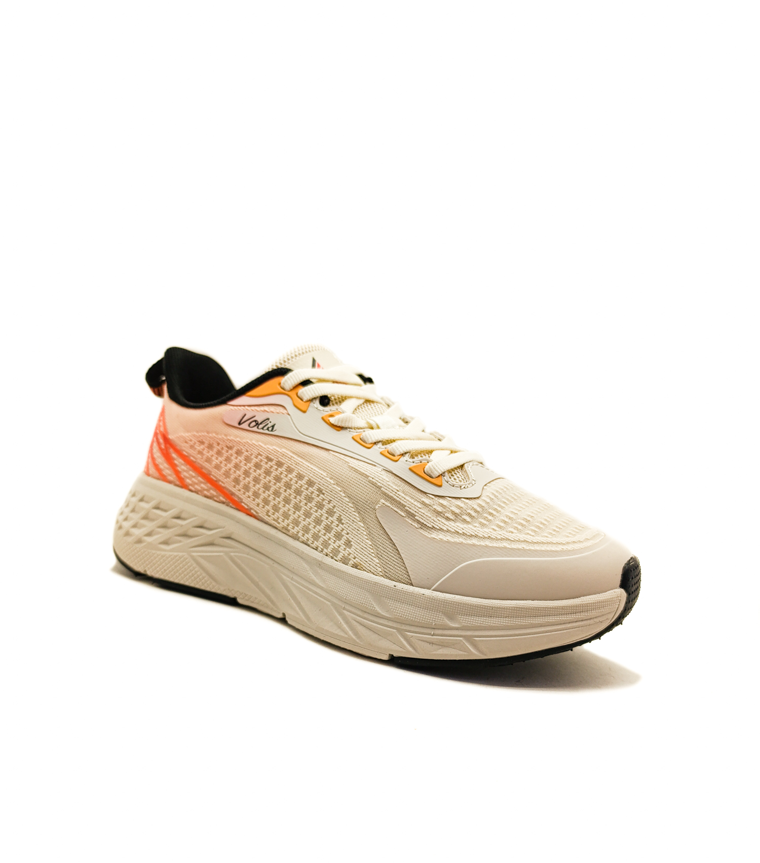 Volis Bej Renk Bağcıklı Tekstil Malzeme Kadın Spor Ayakkabı