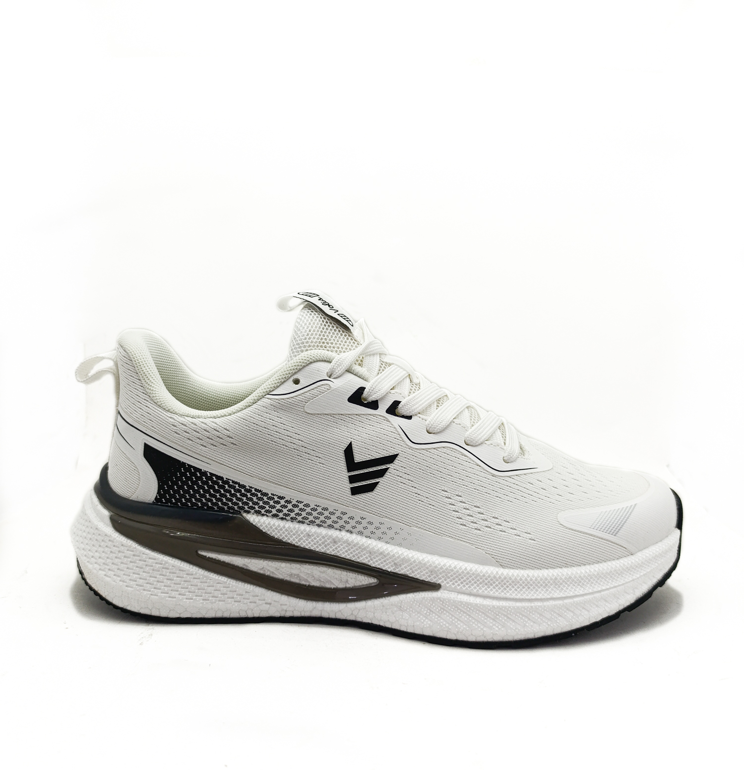 Volis Beyaz Renk 40-41-42-43-44-45 Numara Bağcıklı Triko Erkek Spor Ayakkabı